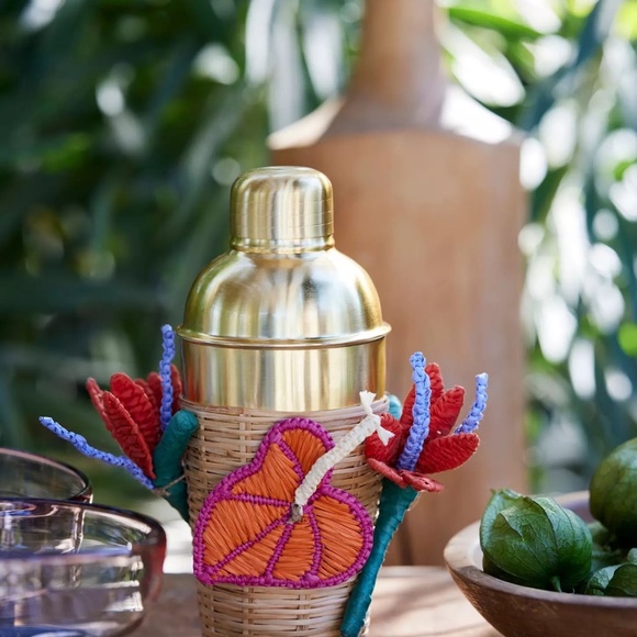 Anthropologie Abacaxi Ice Bucket and Cocktail Shaker, Set of 2, Sold Out Design - Picture 10 of 12